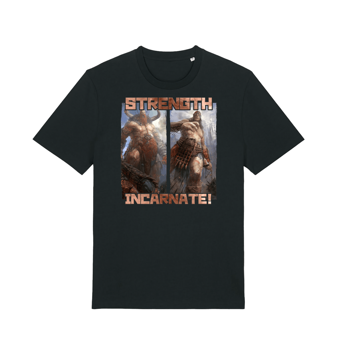 Black Printed T-shirt Front